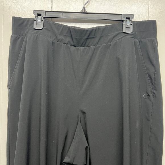 Gap Women's Pull On Black Tapered Leg Pants Size XL Side Pockets Relaxed Fit - Picture 3 of 13